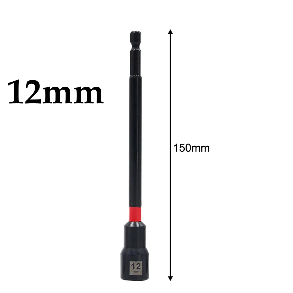 1/5PCS 6 Inch Magnetic Long Nut Driver For Impact Drill Hex Socket Adapter 8-14mm Extended Socket Wrench Power Tool – Detail 37