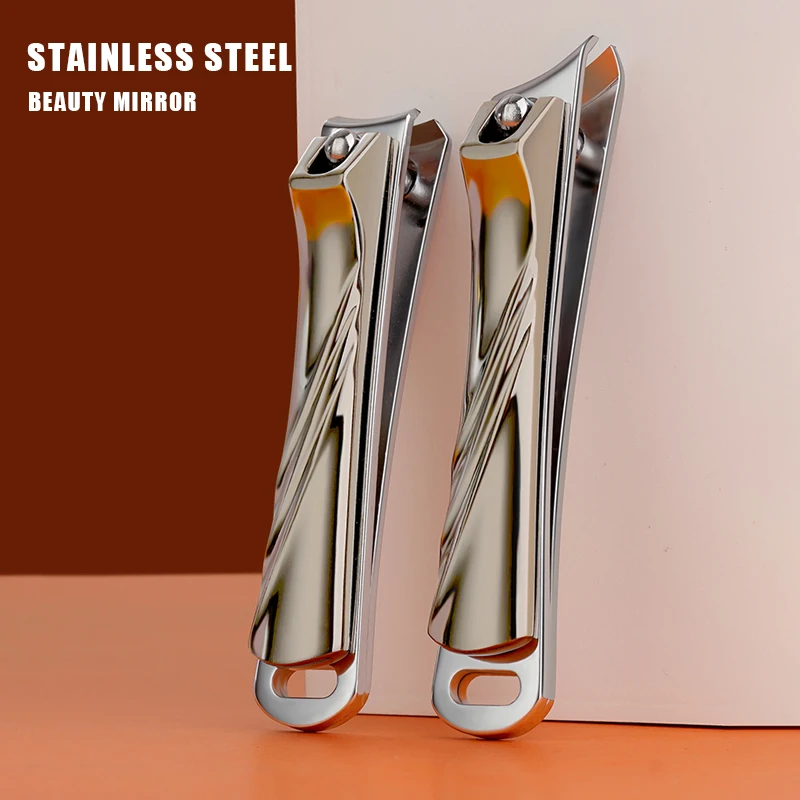 1Pcs Stainless Steel Large Diagonal Nail Clippers Large Opening Nail Clippers Set Single Pack Pedicure Tools