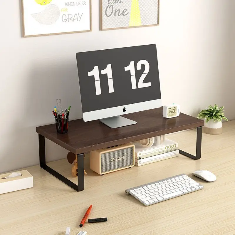

Desktop Storage Shelf Base Computer Elevation Shelf Desktop Monitor Elevation Shelf Office Support Cushion Shelf Office Supplies