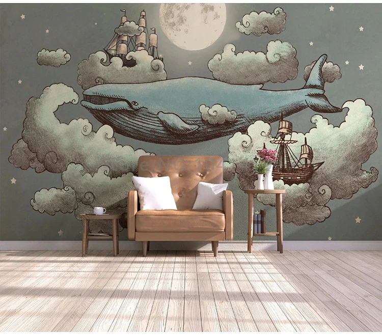 Quarto Infantil, Foto Mural de Parede, Aquarela