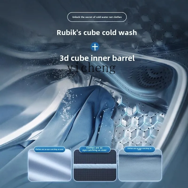 ZK household washing machine 10kg drum washing and drying integrated washing machine portable 2