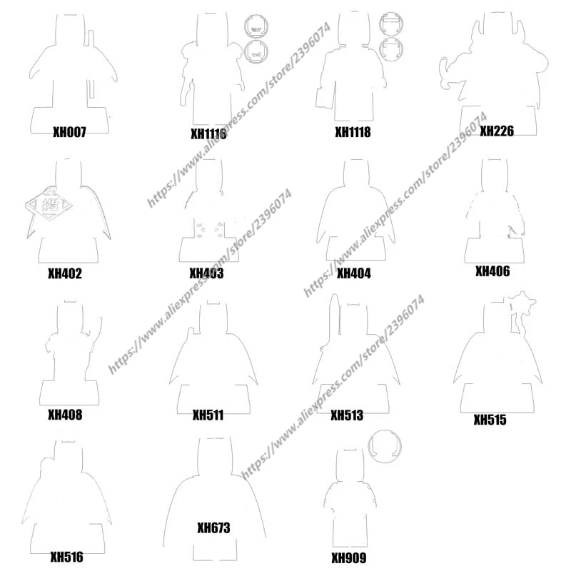 

Экшн-фигурки, строительные блоки, игрушки XH007 XH226 XH402 XH403 XH404 XH406 XH408 XH511 XH513 Series-001, 1 шт.