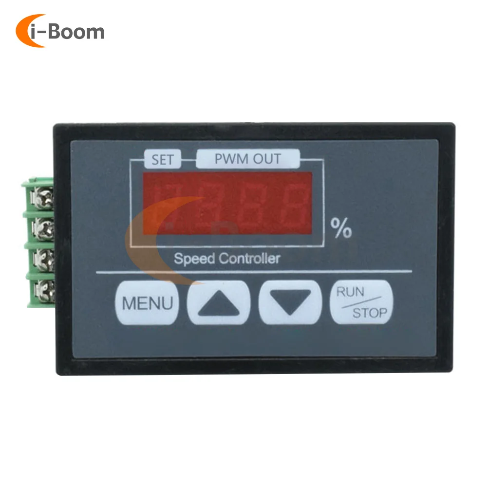 DC6-60V 30A Motor Speed Controller Motor Driver Pulse Width Modulation Governor Slow Start/Stop LED Digital Display