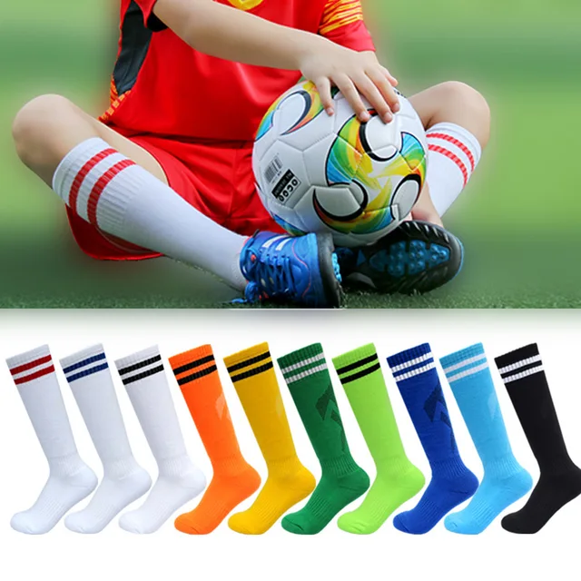 Football Socks Kids Children Soccer Stockings High Quality Long Tube Knee Cotton Legging Baseball Running Sport Boy Girl Socks