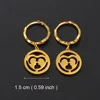Anniyo Small Earrings for Women Girls Gold Color and Stainless Steel Kiribati Earring Island Style Jewelry #034021 4