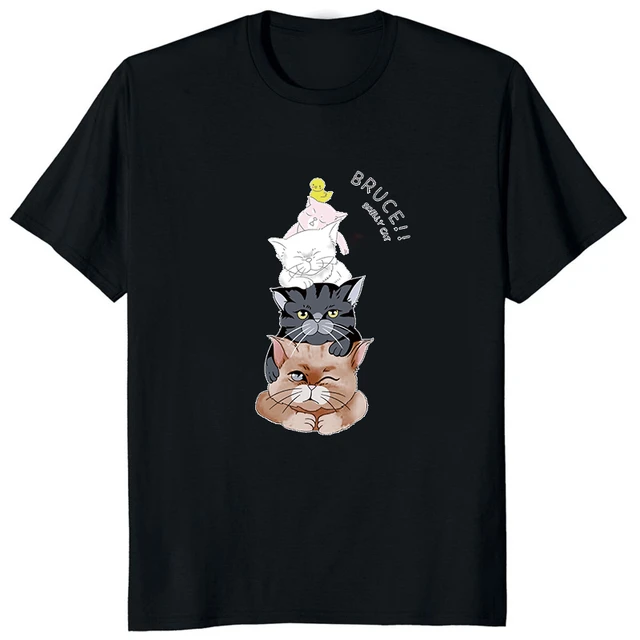 Sakamoto-San T Shirt 100% Cotton Nichijou Anime Manga Sakamoto San Cat  Kawaii Cute Kitty Kitten Sugoi Japanese Animation Neko - AliExpress