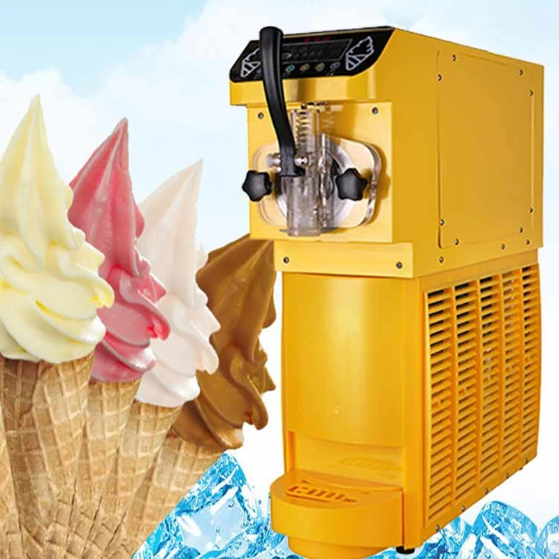Mk-4800 Vendita Calda Table Top Soft Ice Cream Milkshake Distributore Automatico 1 Gusti Ice Cream Maker 16L/H