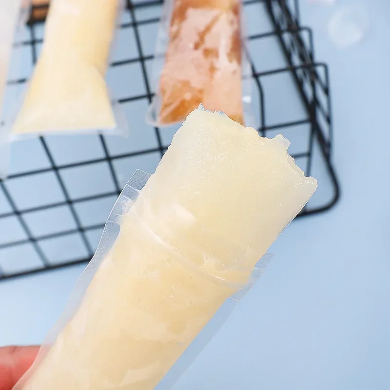 20/60x Disposable Ice Popsicle Mold Bags Bpa Free Freezer Tube with Zip Seals Yogurt Ice Cream Sticks Juice Fruit Smoothies Bag ice mold,ice cream molds,ice cream bag