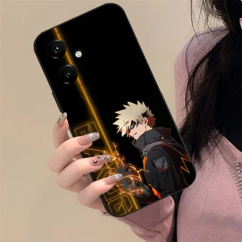 My Hero Academia Anime Black Phone Case Cover