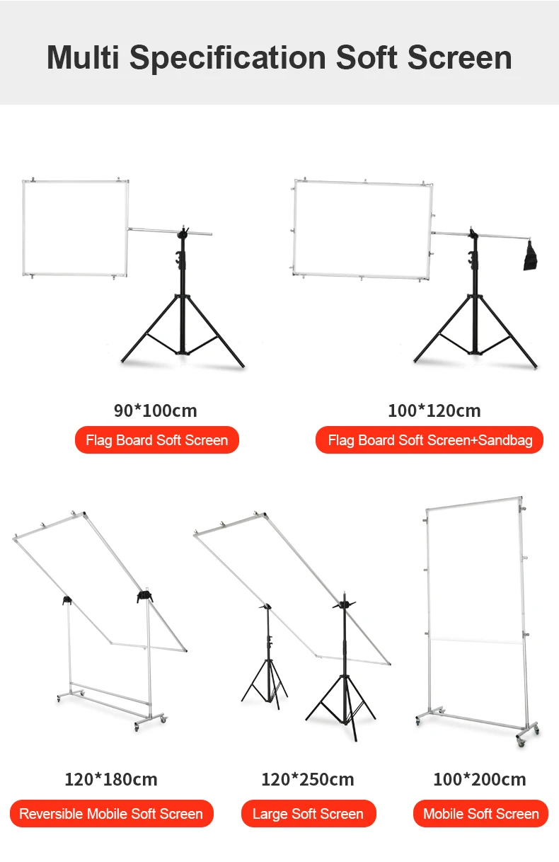 90*100 cm Reflector Soft Light Screen Butter Paper Diffuser Flag Board Photograp