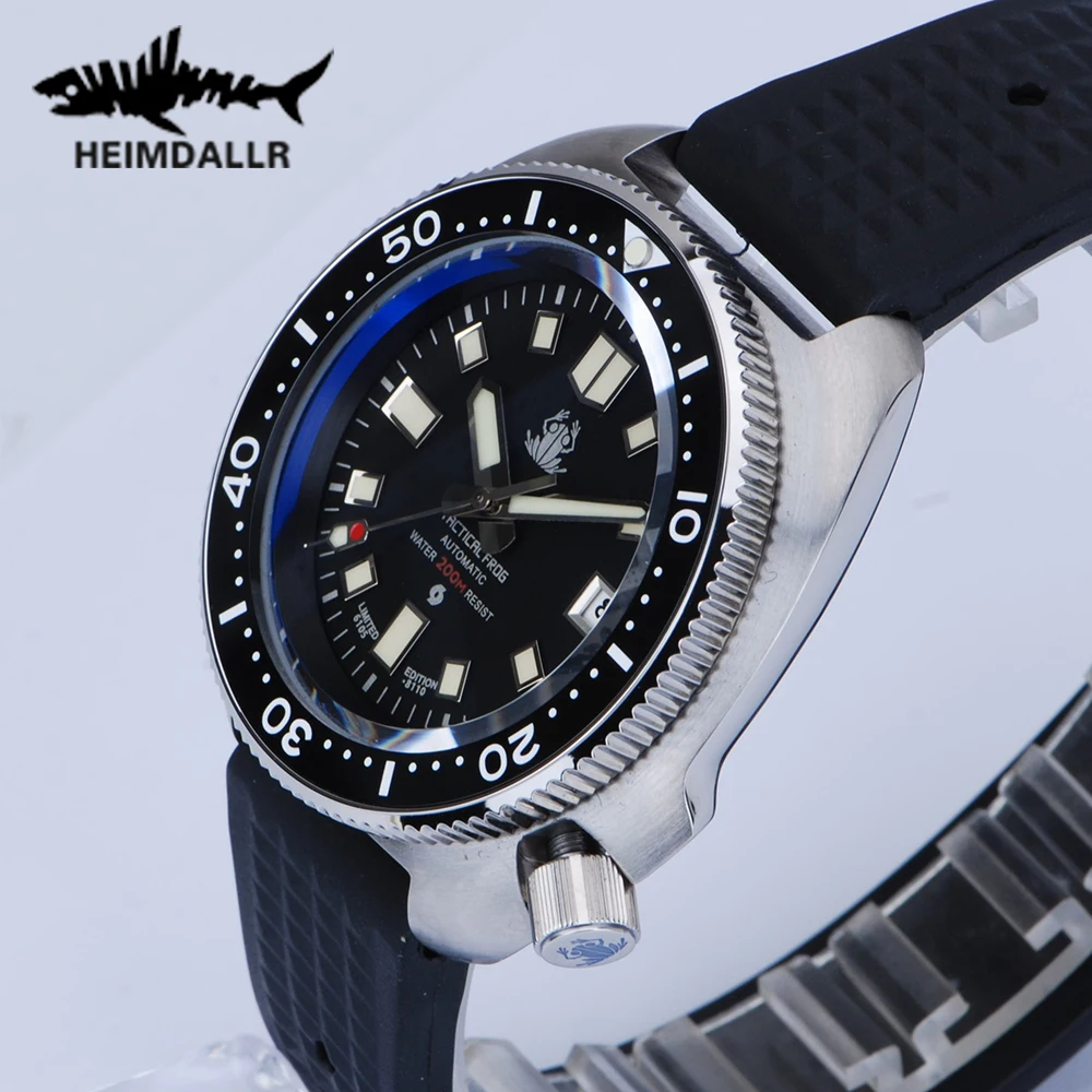 Tactical Frog Abalone Diver Watch Men Vintage Nh35 Automatic Sapphire Glass Rotatzing Bezel Orologio Meccanico Da Uomo Super Luminoso