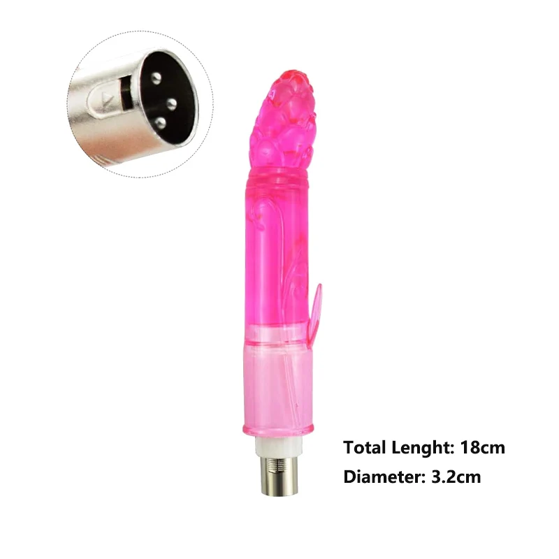 Sex Machine A2 / F2 3XLR Attachment Double Head Dildo Masturbation Cup for Women Man