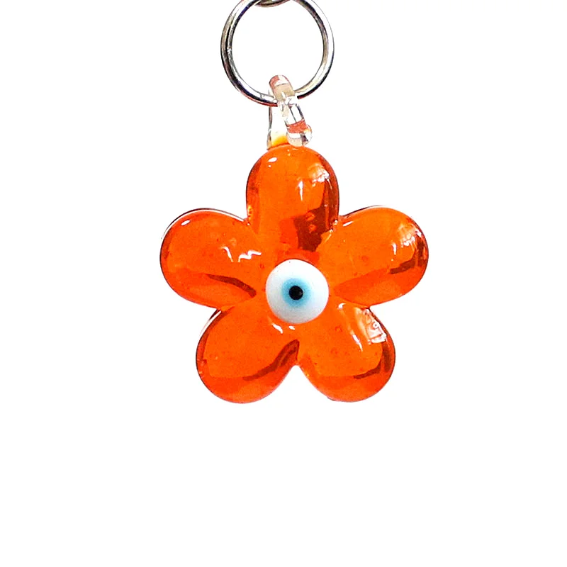 

2pcs Lovely Mini Glass Flower Charms Pendant for Diy Women Jewelry Necklace Earrings Bracelet Making Accessories or Easter Decor