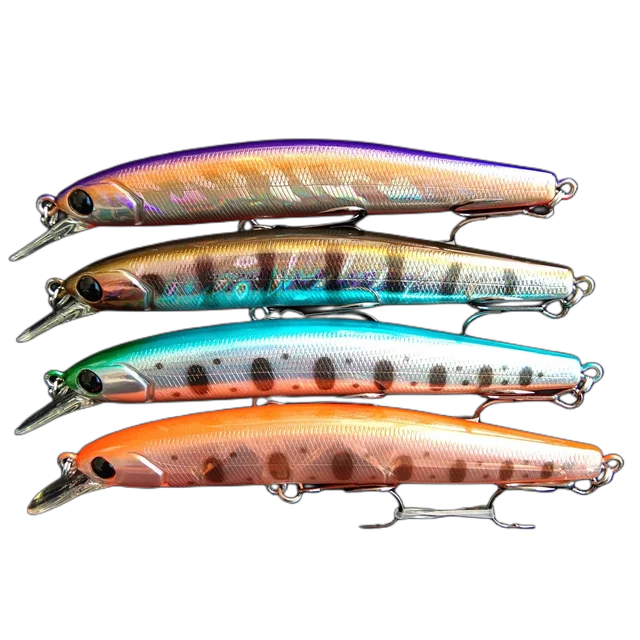 TSURINOYA 4pcs DW70 Suspending Jerkbait Fishing Minnow 100SP 100mm 9.5g  Pike Bass Lure Hard Bait Wobbler Crankbait Pesca Isca - AliExpress