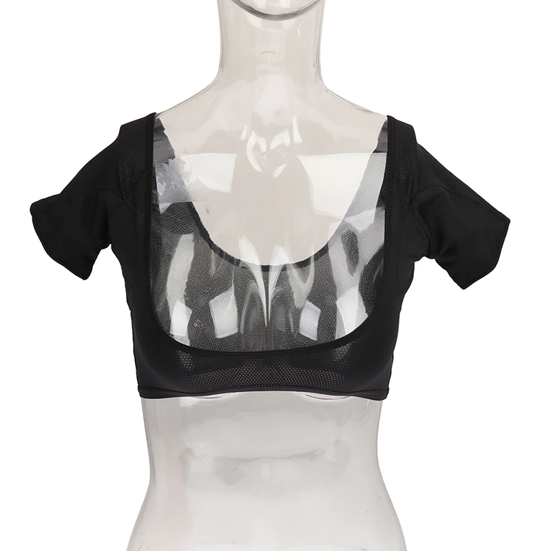 1PC T-shirt Sweat Pads Underarm Sweat Vest Armpit Perspiration Guards Proof Shirt Washable Protector for Women Girls Underarm Sweat Pads