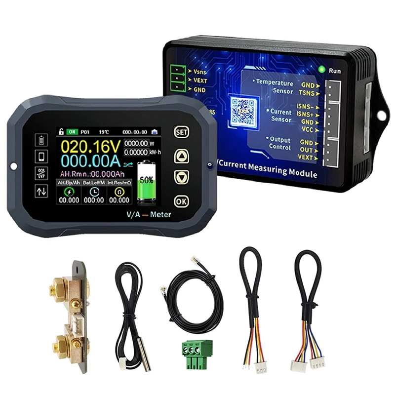 

KG-F APP Battery Coulometer High Precision Coulomb Meter BT Battery Indicator Tester LCD Display