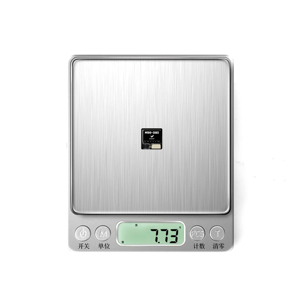 HGLRC M100-5883 나침반 세라믹 안테나가 장착된 M10 GPS 모듈 온보드 LED 표시기 RC 비행기 FPV 장거리용 21x21mm