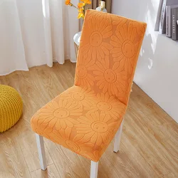 Elegant Universal Chair Cover for Home and Dining Seats (Orange)