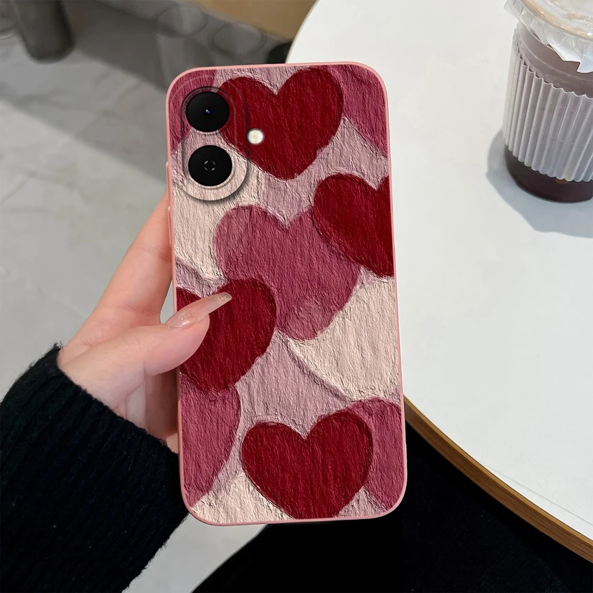 Pretty Flowers Pattern Full Coverage Soft Silicone Phone Case Cover