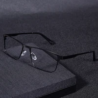 Lunettes de lecture Anti-lumière bleue pour hommes, grand cadre en métal, loupe, lentille presbytie, dioptrie + 0.75 + 100 + 125 5