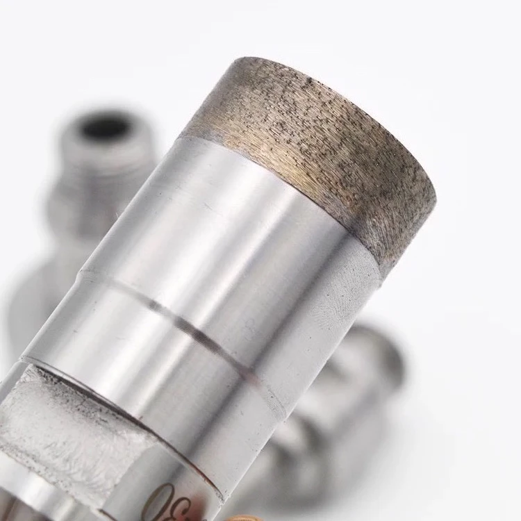 3mm150mm, 소결 다이아몬드 유리 타일 코어 드릴 비트, 벨기에산 나사산 YG 1/2''