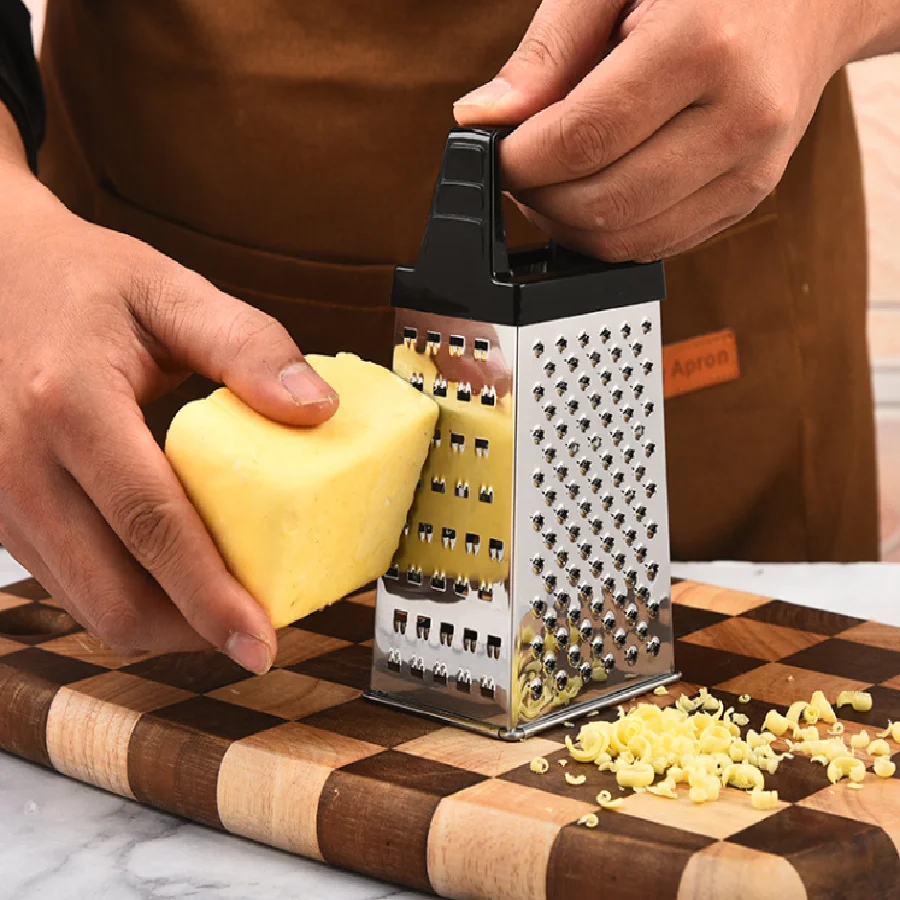 1pc Stainless Steel 4 Side Planer Multifunctional Cheese Ginger Vegetable Spices Small Grater for Kitchen 3 küchexyz.de S74f759b7b1e94bcba5ba7a470d762e43i küchexyz.de Best Price | Fast Delivery |Quality Product 1pc Stainless Steel 4 Side Planer Multifunctional Cheese Ginger Vegetable Spices Small Grater for Kitchen
