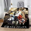 Anime Bungo Stray Dogs Printed Blanket Picnic Blankets Warm Blanket Soft and Comfortable Blanket Home Travel Birthday Gift 2