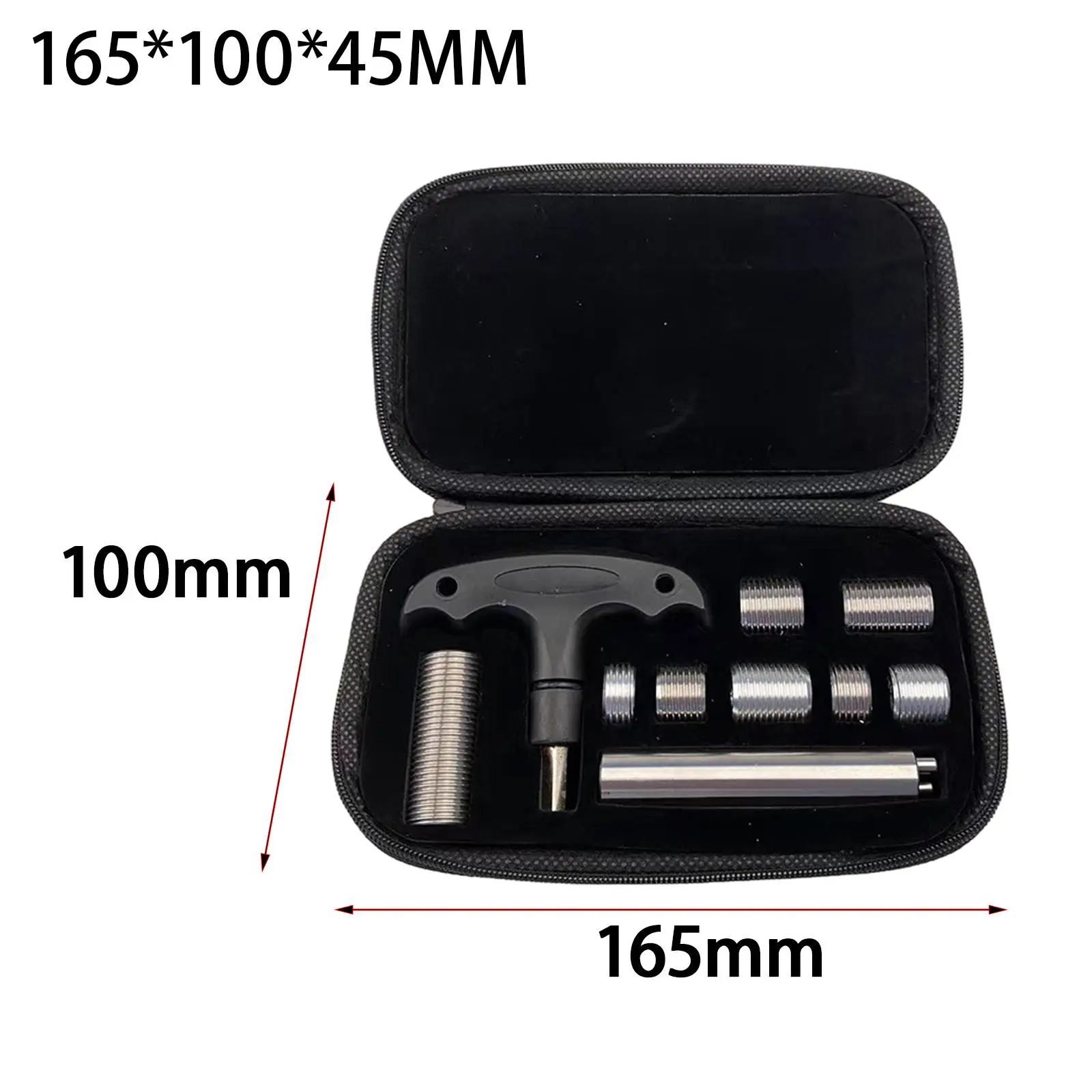 8 Pieces Billiard Pool Cue Weight Bolts with Tool Pool Cue Weights Set