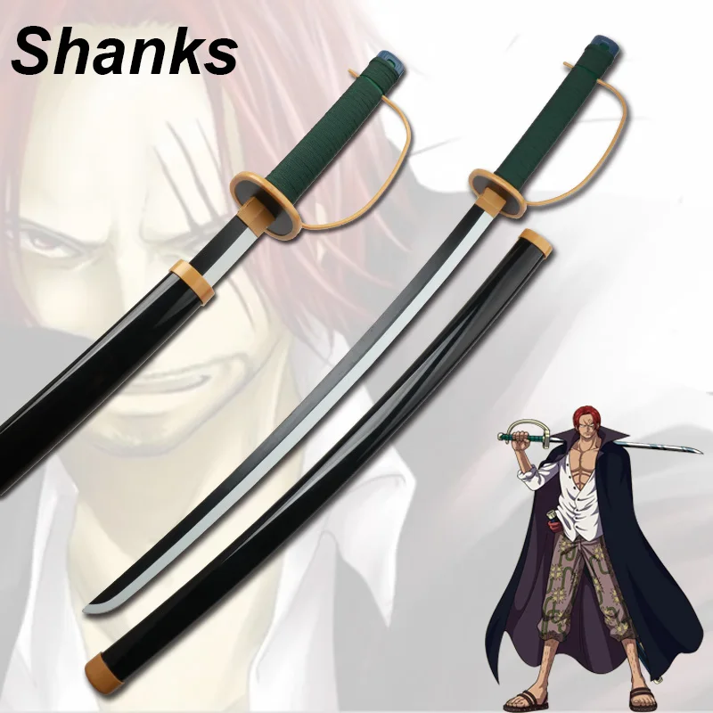 New Roronoa Zoro Katana Anime Cosplay Wood Sword Model Toy Shanks Weapons Stage Props Role-playing Halloween Gifts