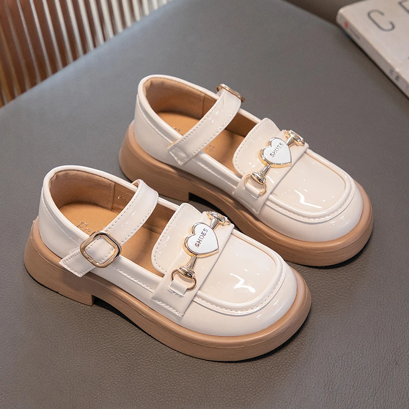 Girls Leather Shoes for Party Wedding Children Black Performance Shoes Thick Bottom Fashion Kids Princess Mary Jane Shoes 5