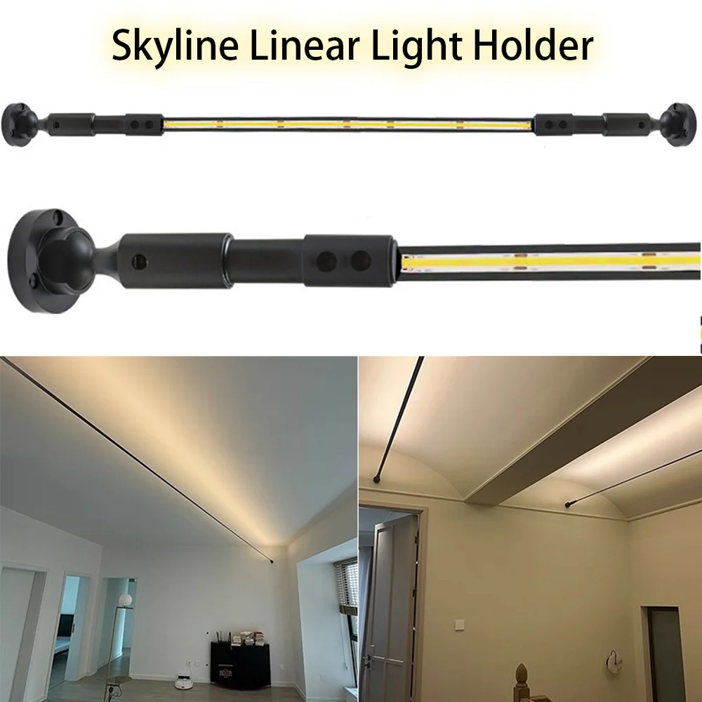 1/2/3/5/8/10MLongLEDSkylineSteelStripProfileChannelHolderNoMainLampWallPendantLightWithoutStripHomeDecorDIY-AliExpress39