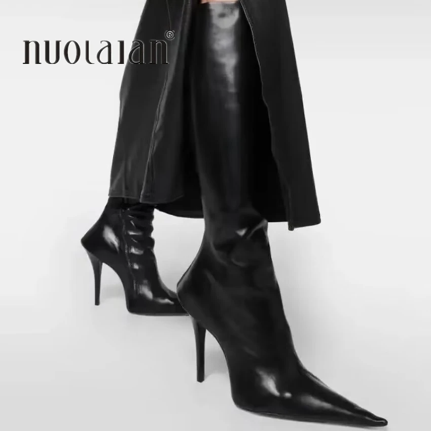 2024 Autumn Winter Boot Women Boots Long Pointed Toe Thigh High