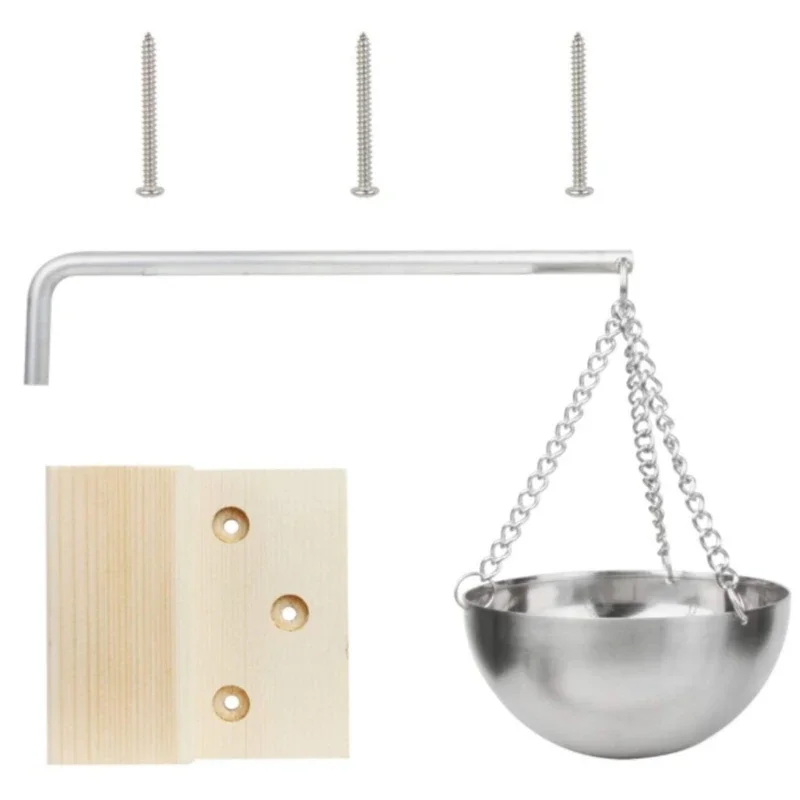 12cm/20cm Stainless Steel Sauna Oil Cup Sauna Aromatherapy Oil Holder  Essential Oil Fragrance Diffuser Bowl For Sauna Spa 4