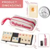 Rummy Cube Game with 4 Racks, 106 Rummy Cube Game Set with Portable Case, Rummy Tiles Travel Set for Family Classic Board Games 6