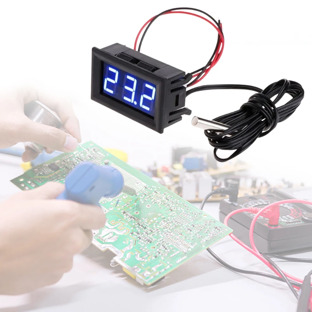 Digital LED Temperature Sensor Module Gauge