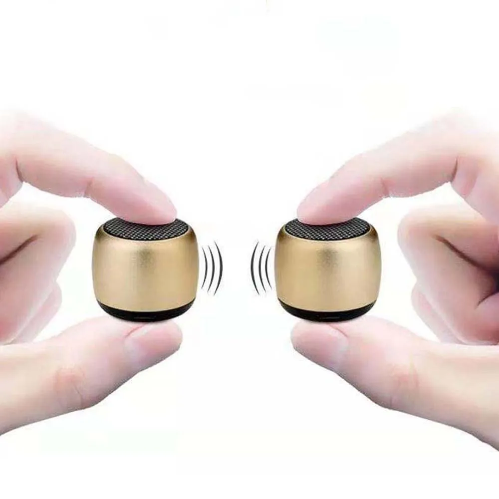 Металлическая мини беспроводная Bluetooth-колонка портативный музыкальный сабвуфер