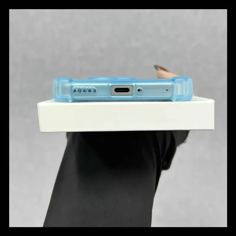 Wireless Charging Airbag Silicone Case with Camera Lens Protection and Shockproof Cover