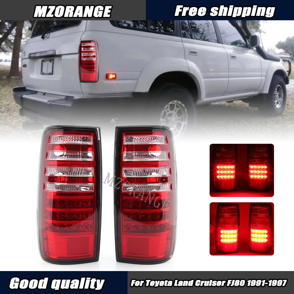 

Tail Light For Toyota Land Cruiser FJ80 1991-1997 Rear Light Turn Signal Light Stop Brake Lamp Driving Lamp Car Accessories