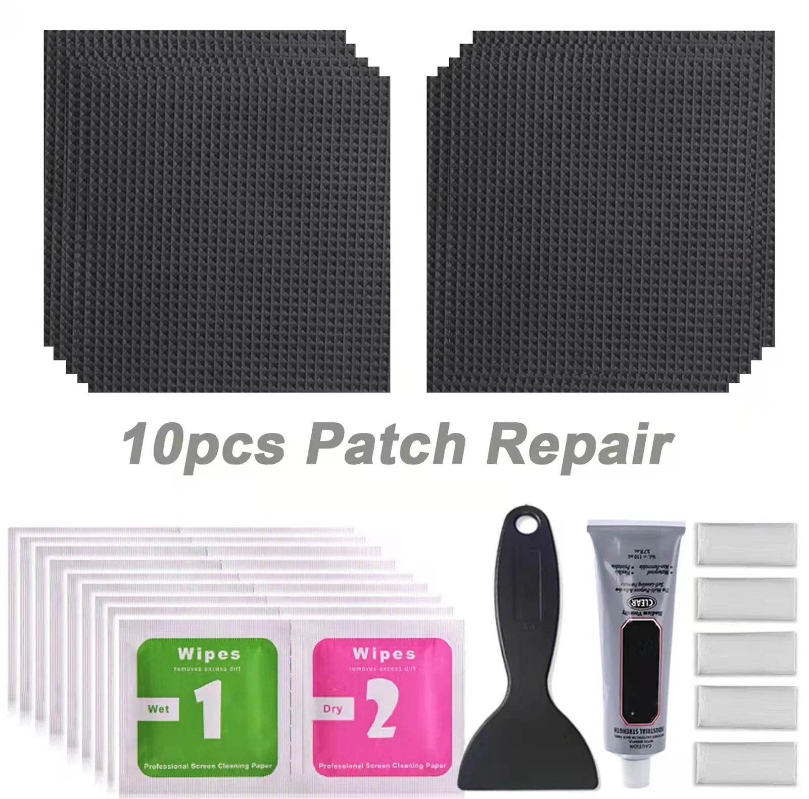 Trampoline Patch Kit 10pcs Repair Trampoline Mat Repair Mat For Holes Or Tears