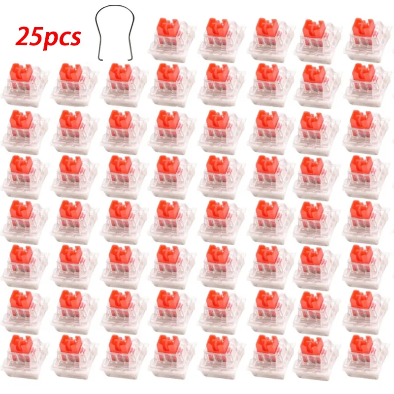 ITLY25/70pcs 포장 용접 핫 플러그 ??유니버설 3레그 샤프트 블랙 블랙티 그린 샤프트 무소음 방진 레드 샤프트