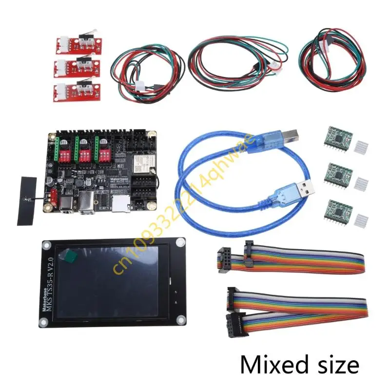 Mks Dlc32 Moederbord Voor Graveermachines 32Bit Offline Bediening Met Wifi En Bluetooth 2,4 Of 3,5 Inch Touchscreen Ondersteunt Web En Mobiele App Voor Grbl