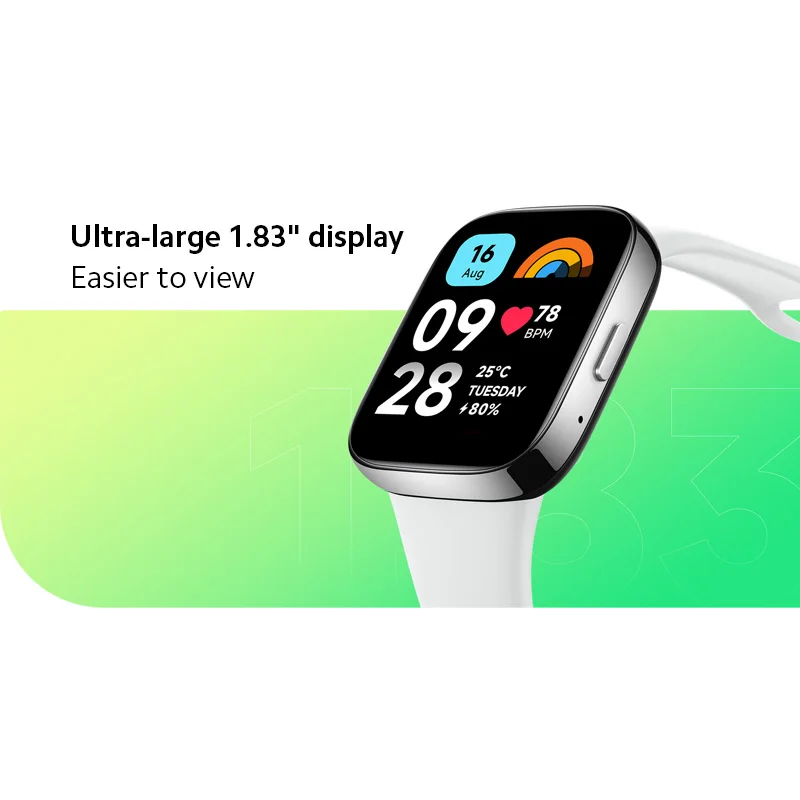 Global Version Xiaomi Redmi Watch 3 Active Smart Watch 1.83 LCD Display  289mAh Heart Rate Blood Oxygen Monitor Fitness Tracker