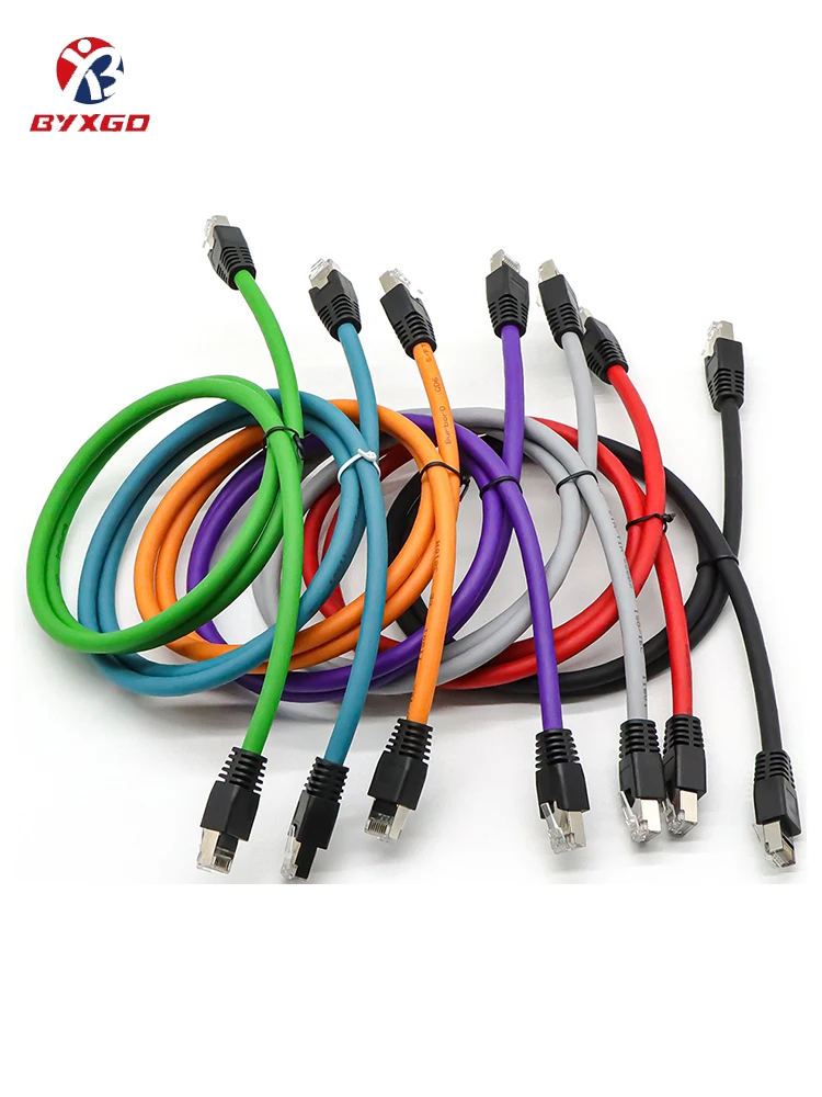 Ethernet Cable Industrial Profinet Ethercat Cat5e CAT6a SFTP Double Shielded Gigabit High Flexibility Tow Line Drag Chain