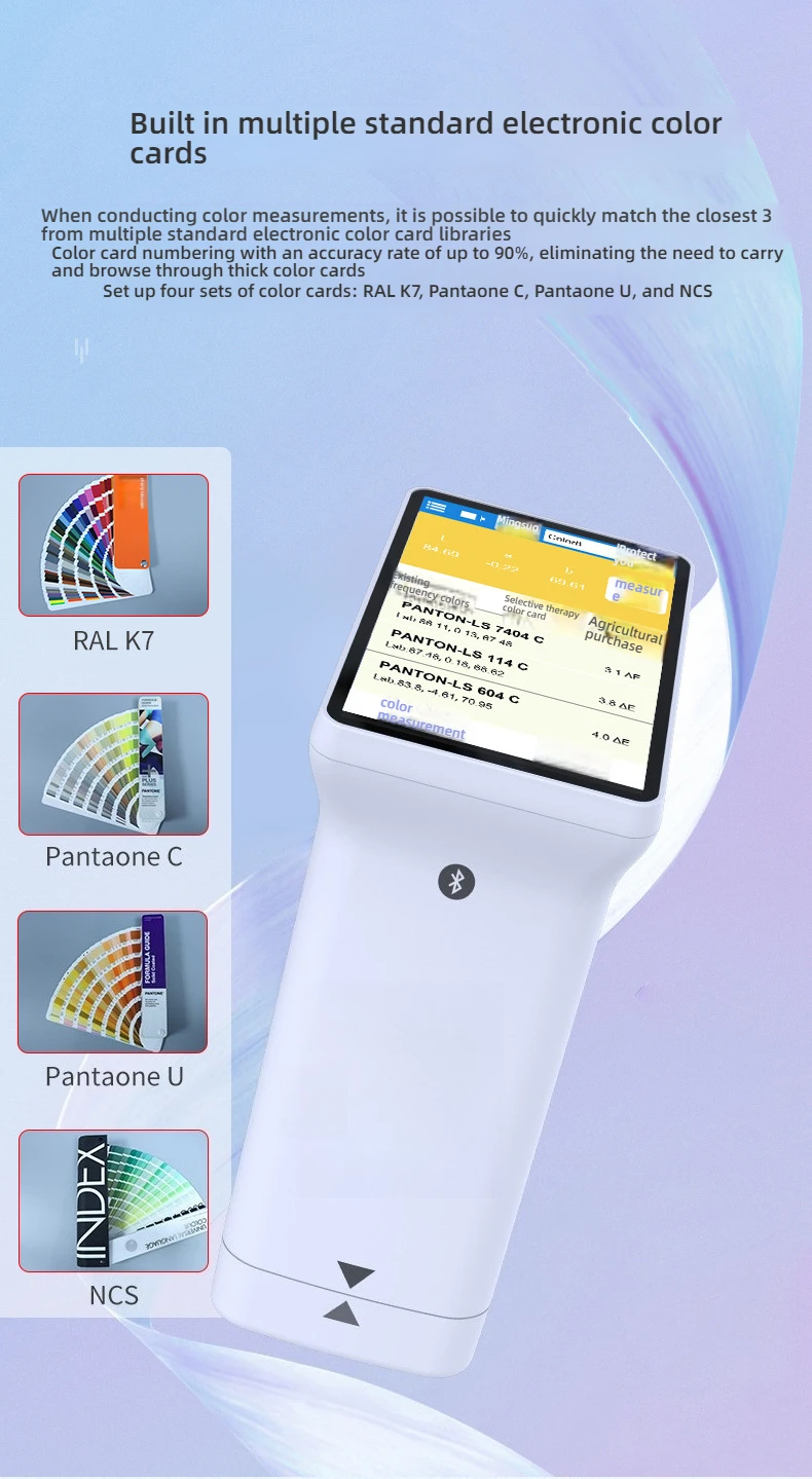LS172 Colorimeter Fabric Color Meter Colorimeters Touch Screen Easy to Use Mobil