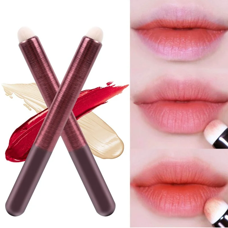 

1PC Lips Makeup Brushes Multifunction Soft Round Matte Lipstick Smudge Brush Dark Circles Highlight Concealer Brush Makeup Tool