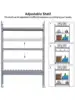 Over The Toilet Storage Cabinet Bamboo Adjustable 3-Tier Above Toilet Shelf Stable Freestanding Above Toilet Organizer w 4