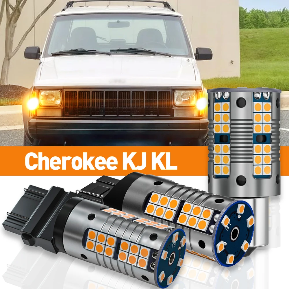 

2pcs LED Turn Signal Light For Jeep Cherokee KJ KL 2001 2002 2003 2004 2005 2006 2007 2013 2014 2015 Accessories Canbus Lamp