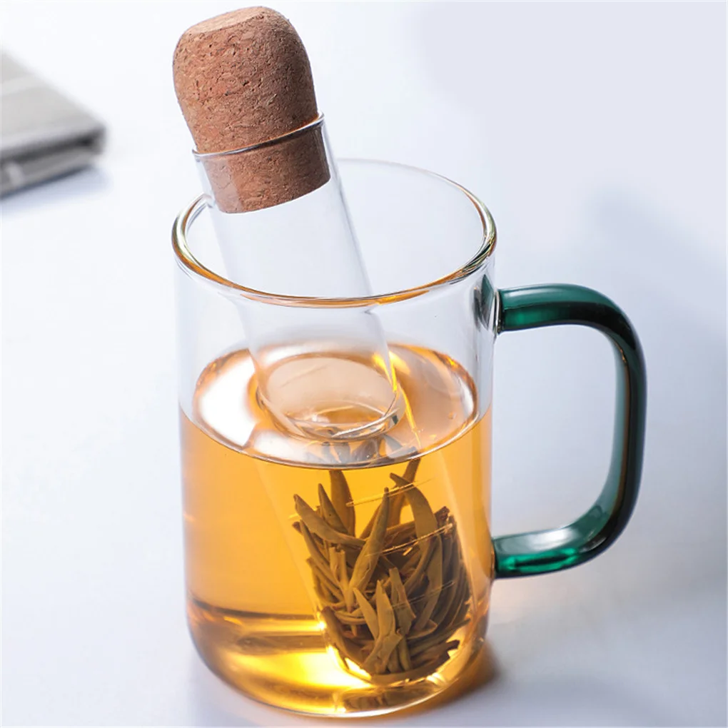 Creative Tea Infuser Teapot Test Tube Tea Strainer Herb Infuser Transparent Pipe Infusing Utensils Kitchen Accessories tea infuser tea strainer tea filter