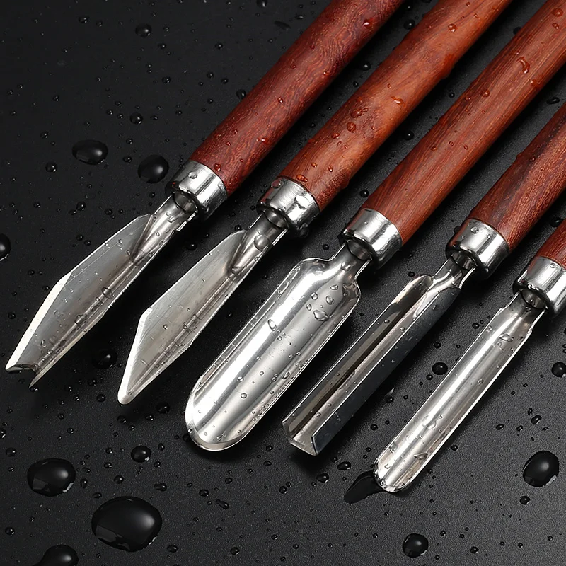 Stainless Steel Fruit Carving Knife Set for Kitchen Decoration