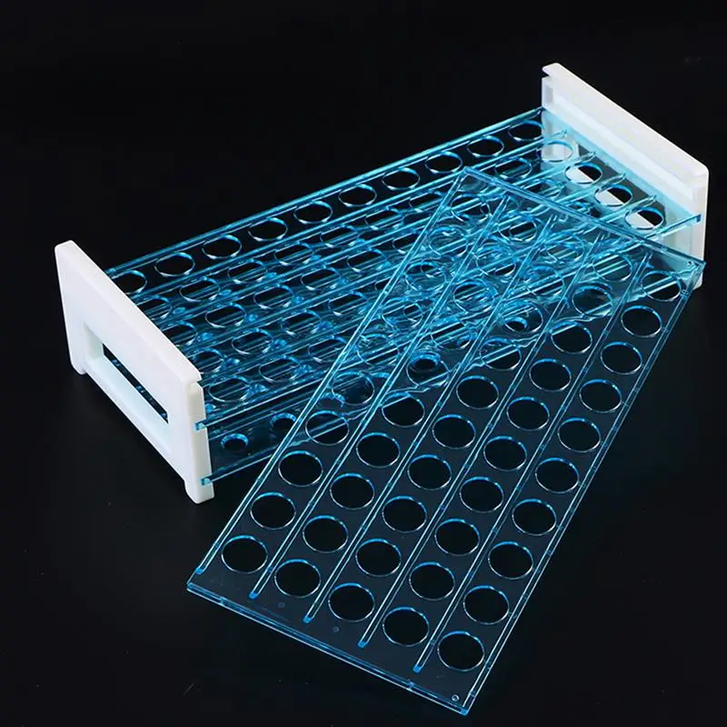 13/18mm 50 Holes Storage Plate Organic Glass PMMA Laboratory Centrifuge Tube Rack Holder Test Tube Rack Centrifuge Stand centrifuge tube